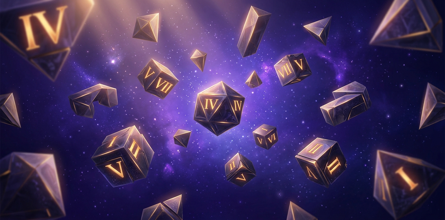 IvSpin gameplay banner showing glowing 3D geometric shapes